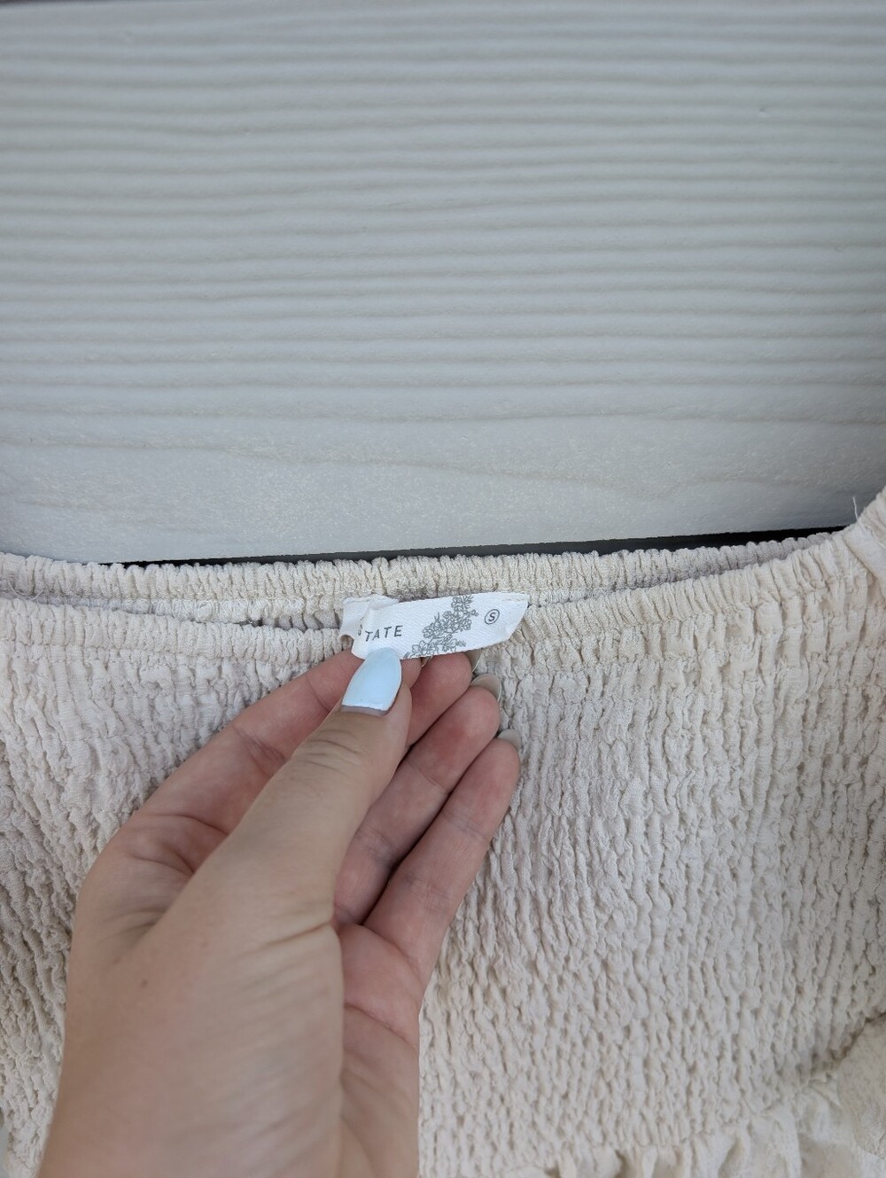 Altar'd State Dress Size S White Creamaxi Princess Cottagecore Lined Puff Sleeve - Picture 7 of 9